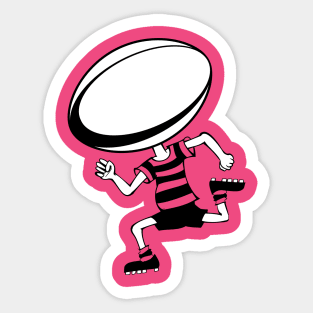 Rugby Girl Sticker